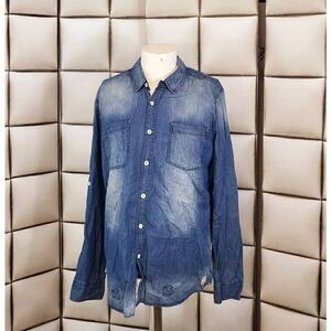 California Pioneers Third Army denim shirt